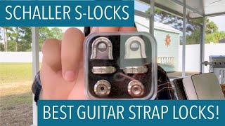 BEST Strap Locks for your guitar Schaller SLocks [upl. by Dreda]