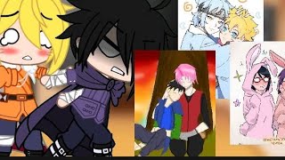 SasukeS de diferentes dimensiones reaccionan a la familia Haruno HyugaSasuNaruSakuHina parte 4 [upl. by Ociredef]