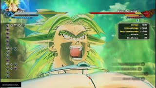 Xenoverse 2 DLC 17 LEGENDARY BROLY COMBOS [upl. by Elisee]