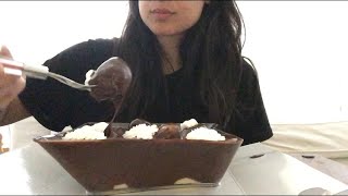 EATING Profiterole Relaxing Eating ShowEating Sounds [upl. by Enyawed]