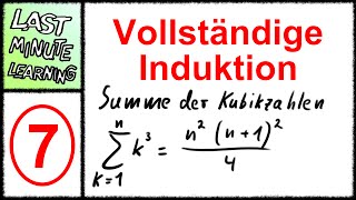 Vollständige Induktion  Aufgabe 7  Summe der Kubikzahlen [upl. by Denten]