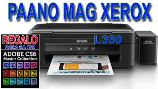 L360 PRINTER paano mag xerox [upl. by Veronica504]