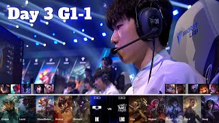 DK vs LNG  Game 1  Day 3 LoL Worlds 2024 Swiss Stage  Dplus Kia vs LNG Gaming G1 full [upl. by Aehsel175]