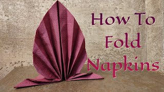 How To Fold Napkins  Kako saviti salvete  Easy Napkin Folding Tutorial [upl. by Sadella]