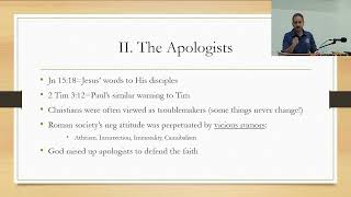 5Church History Patristic Periodpt2 The Apologists [upl. by Ynnavoj74]