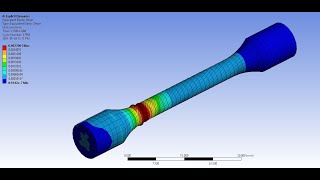 ANSYS Tutorial Torsion Test using Explicit Dynamics [upl. by Ylellan]