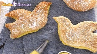 COLOMBINE PASQUALI DI PASTA SFOGLIA DOLCI DI PASQUA  Ricetta in 1 minuto [upl. by Egreog831]