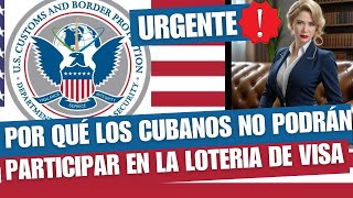 😲¿Por qué EEUU suspende la lotería de visa BOMBO para los cubanos [upl. by Matthiew426]