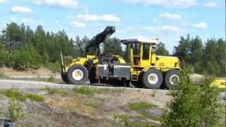 Nordverk motorgrader with slagkraft Buskröjare  Bushcutter [upl. by Howenstein]