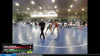 JUNIOR BOYS 152 Austin Nalder Idaho Vs Gavin Kaminski Poway High School Wrestling [upl. by Anytsirhc]