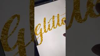 Procreate tutorial  adding gold to letters ❤️✅ digitallettering [upl. by Adlih546]