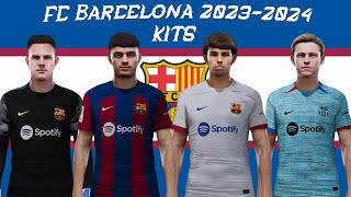 FC Barcelona New Season Kits 20232024 PES2021 Sider pes2021 barcelona fcbarcelona kits [upl. by Jeremy90]