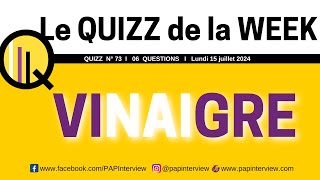 Q2W n°73  Vinaigre [upl. by Vacuva]