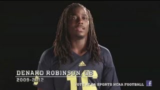 Michigan QB Denard Robinson wants your NCAA Football 14 Cover Vote [upl. by Norok]