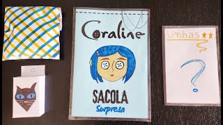 Unboxing sacola surpresa misteriosa Coraline [upl. by Helsa]