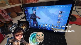 MLBB lylia amp zhuxin gameplay using TABLET Huawei 115 S  funny MLBB scenes  kumarumaruu [upl. by Arbas]