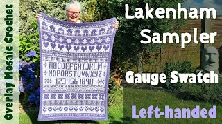 Lakenham Mosaic Sampler  Gauge Swatch LeftHanded [upl. by Annie]