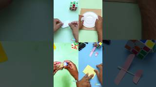 4 Amazing paper toy  how to make cardboard frisbee  Thoothpick dart  paper plane shorts diy [upl. by Qidas796]