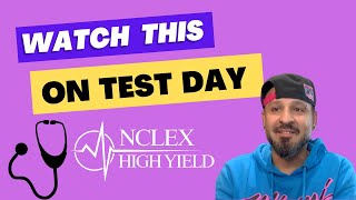 WATCH THIS ON THE DAY OF YOUR NCLEX [upl. by Sternick507]