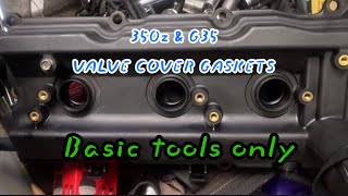 EASY VALVE COVER GASKET REPLACEMENT G35 amp 350z [upl. by Munshi717]