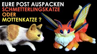 Temu  4 x Fantasy Mottenkatzen  Schmetterlingskatzen amp eine schleichende Katze ᐠ｡ꞈ｡ᐟ\ [upl. by Alrich]