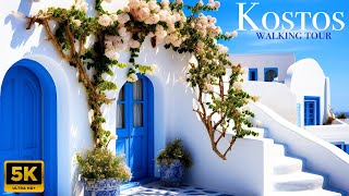 WALKING TOUR  KOSTOS  Paros Greece 🇬🇷 July 2024 [upl. by Alemac]