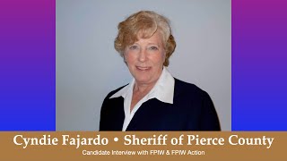 Cyndie Fajardo Pierce County Sheriff candidate [upl. by Mcmillan932]