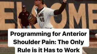 How We Handled Shoulder Pain for this Pitcher [upl. by Adiuqram673]