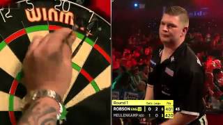 Lakeside BDO World Darts Championship 2014  First Round  Robson VS Meulenkamp [upl. by Atiuqcir]