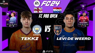 TEKKZ VS LEVI DE WEERD  FC Pro Open 24 Match Week 4  Group D [upl. by Zadack]