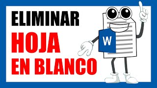 Como ELIMINAR una HOJA o PAGINA en BLANCO en WORD ✅✅ [upl. by Arsi]