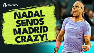 Rafael Nadal Sends Madrid CRAZY vs De Minaur  Madrid 2024 Highlights [upl. by Brande]