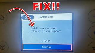 Epson Printer Error WiFi error occurred Contact Epson Support FIX [upl. by Edmund]