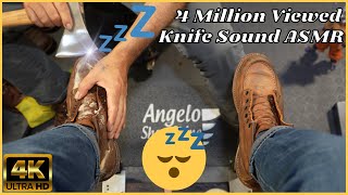 Angelos BEST 4 Million Viewed Knife Sound Compilation  Angelo Shoe Shine ASMR [upl. by Block930]