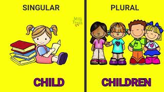 Learn Singular Plural in English Grammer amp Noun Number list with Pictures and Rules [upl. by Eleonore]