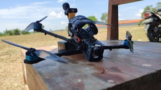 Flight Time Test Rajawali Borneo 5 inch Micro Longrange 6S 1606 1550kv [upl. by Gnohp419]