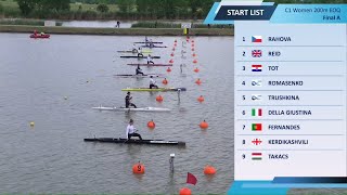 Women C1 200m Final A  2024 CanoeKayak Sprint European Olympic Qualifier [upl. by Colligan]