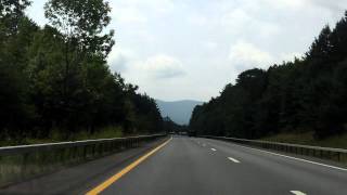 Adirondack Northway Interstate 87 Exits 23 to 20 southbound [upl. by Ardied675]