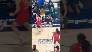 Caitlin Clark gave Dijonai Carrington cold shouldertrending wnba [upl. by Alisun]