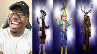 The Masked Singer The Deer The Hippo The Pineapple Performances and Reveal REACTION [upl. by Susann]