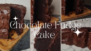 Chocolate Fudge Cake  Simple And Easy Recipe  Bakers Bites [upl. by Rooker]