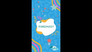 Foremost  Word Definition by Singable Words [upl. by Ahseinet172]