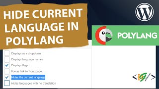 How to Hide Current Language in Polylang WordPress [upl. by Zsamot336]