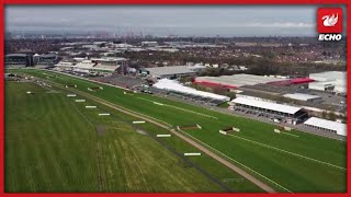 Aintree Racecourse from the skies [upl. by Pancho]