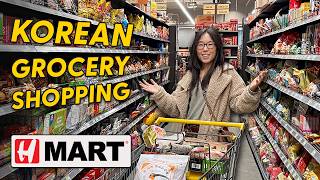 KOREAN GROCERY SHOPPING amp Taste Test 🎉 New HMART Tour [upl. by Kippie]