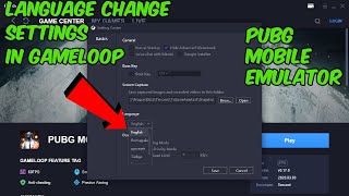 how to change language in gameloop  Chinese to English  Pubg Mobile Emulator Settings 2020  RitzZ [upl. by Euqinotna683]