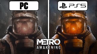 Metro Awakening PS5 vs PC Graphics Comparison [upl. by Hazaki]