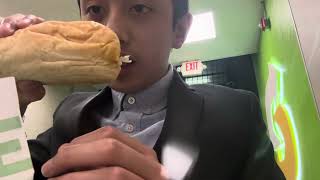 Eating Subways Spicy Nacho Chicken [upl. by Acihsay]