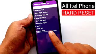 All Itel Phone Hard Reset Pattern Unlock Factory Reset Easy Trick With Keys [upl. by Adnilram317]