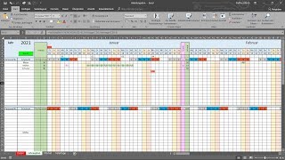 Excel Schichtplan erstellen Teil 1 Datum Vers 2 [upl. by Elena776]